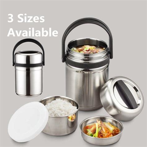 thermostatic stainless steel vacuum lunch box|VACUUM LUNCH BOXES .